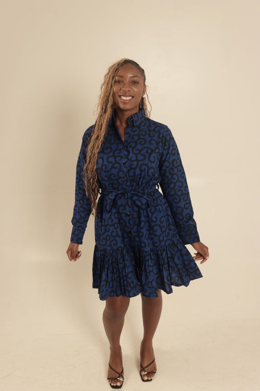 Blue african dress design