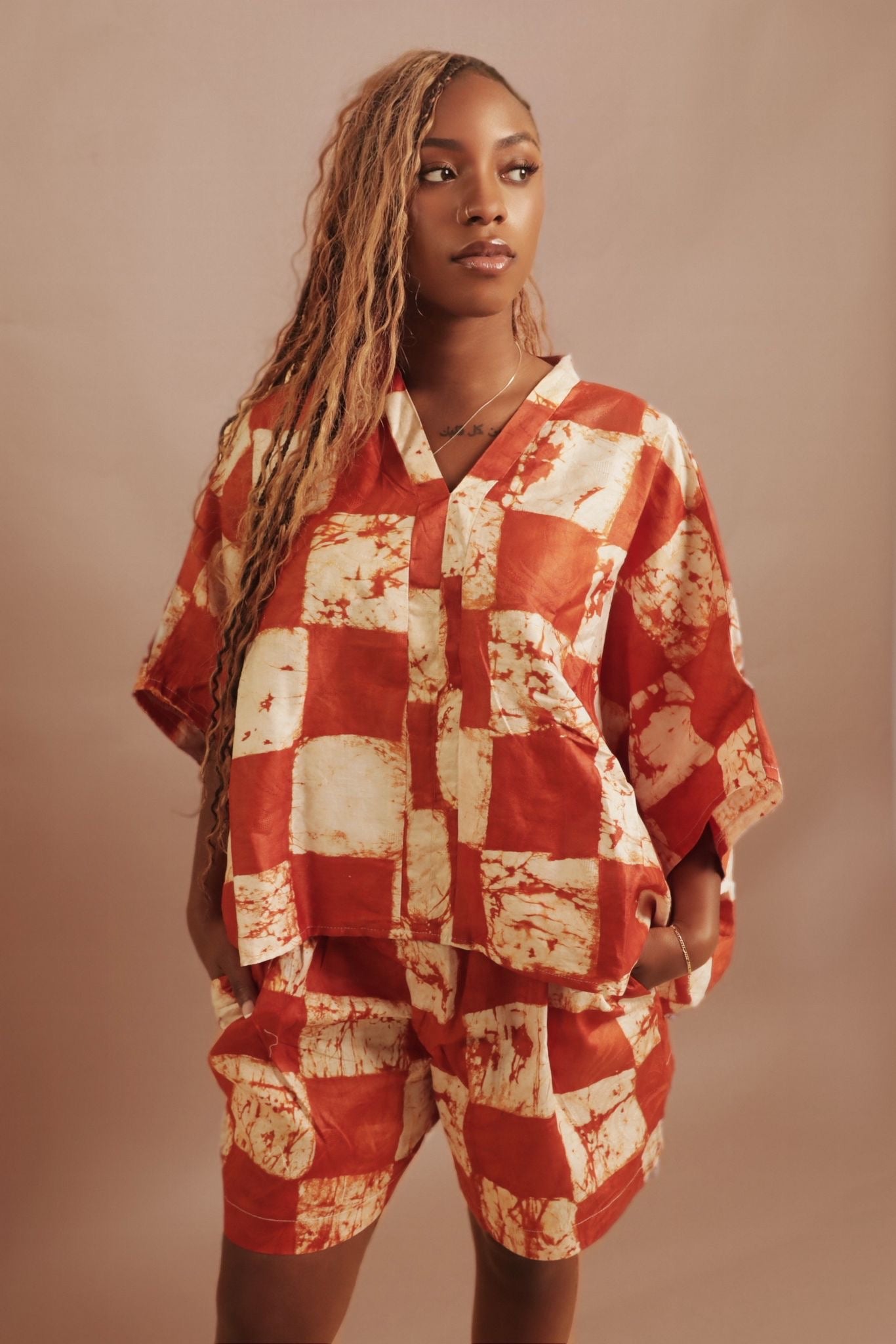 Two pieces patchwork set